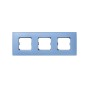 Simon 27773-63 Placa 3 Elementos (Azul Mate)