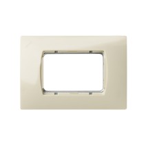 Simon 27613-61 Placa Americana 3 Mod.Est.O 1 Anch.+1 E.