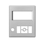 Simon 82058-53 Tapa Radio (Aluminio)